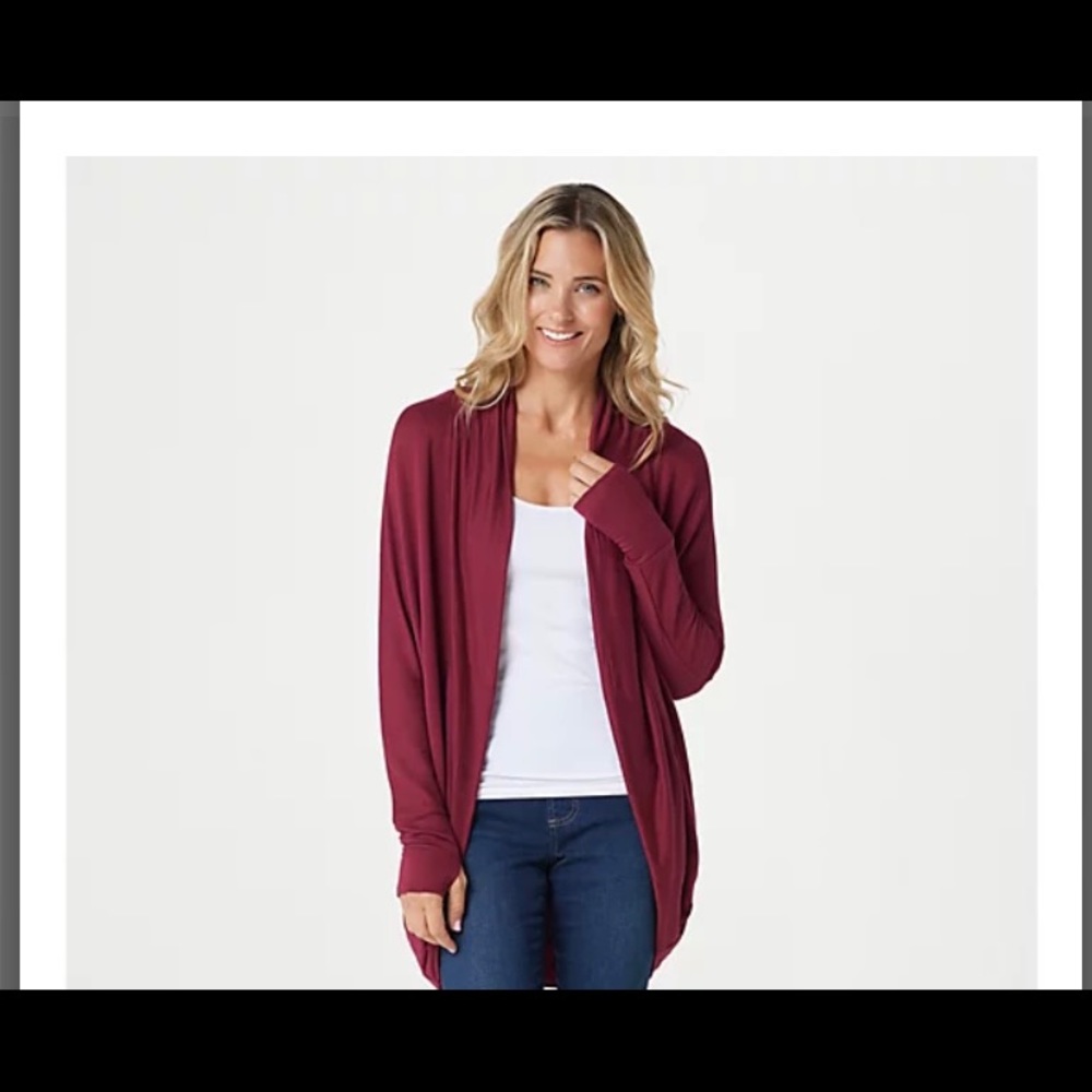 New Belle by Kim Gravel Cocoon Long Cardigan sz M